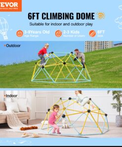 Durable Outdoor/Indoor Jungle Gym for Ages 3-9