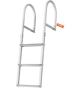 VEVOR 3-Step Removable Aluminum Dock Ladder with 227 kg (500 lbs) Capacity