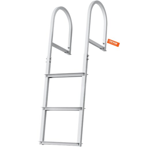 VEVOR 3 Step Removable Aluminum Dock Ladder with 227 kg 500 lbs Capacity