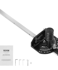 VEVOR Precision Aluminum Alloy Table Saw Miter Gauge with 15 Angle Stops