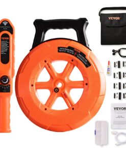 VEVOR Waterproof Pipe Blockage Detector with 100ft/30m Signal Cable for PVC and Metal Pipes