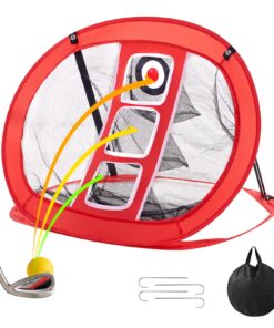 VEVOR Compact Pop-Up Golf Chipping Net with Three Targets
