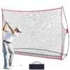 VEVOR 33x21m Golf Practice Hitting Net   Durable 210D Oxford Fabric  Knotless Netting