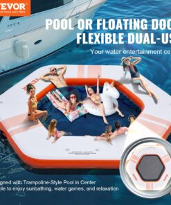 Non-Slip Water Mat with Portable Bag & Detachable Ladder