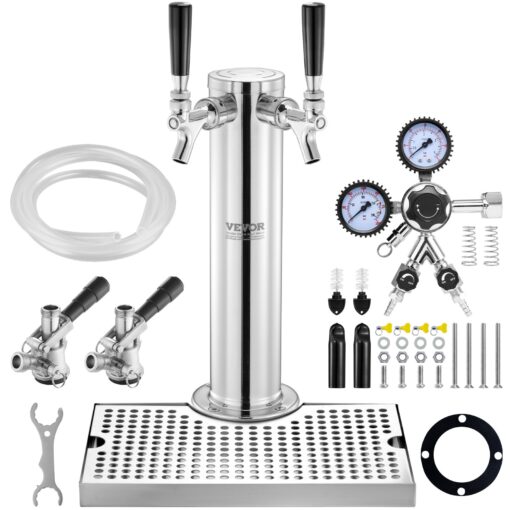 VEVOR Dual Tap Kegerator Tower Kit