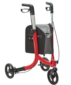 VEVOR Lightweight Aluminum 3-Wheel Rollator Walker for Seniors