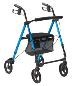 VEVOR Lightweight Aluminum Foldable Rollator Walker for Seniors and Adults