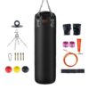 VEVOR 4ft 122m PVC Heavy Boxing Bag Set for Adults with Chains