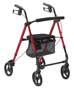 VEVOR Lightweight Aluminum Foldable Rollator Walker for Seniors and Adults