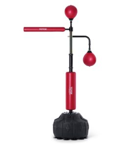 VEVOR Adjustable Height Boxing Speed Trainer with 360° Reflex Pole and Suction Base