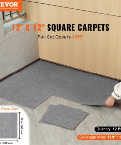 Soft 30x30 cm (12x12 inch) Self-Adhesive Floor Tiles