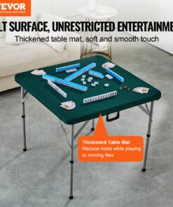 86 x 86 cm (34 x 34 inch) Wear-Resistant Green Tabletop with Handle