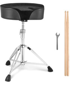 VEVOR Adjustable Saddle Drum Throne with 360° Swivel