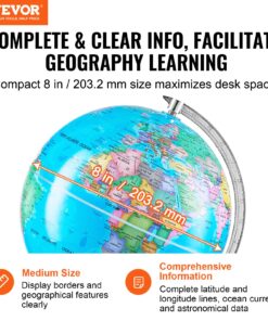 Вращающийся на 360 ° Географический Глобус для детей