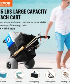 Adjustable & Foldable Aluminum Dolly for Beach
