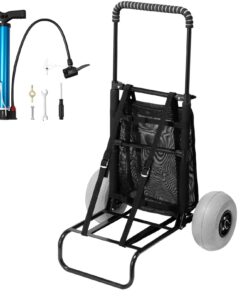 VEVOR Heavy Duty Beach Cart with Adjustable Handle and Balloon Wheels