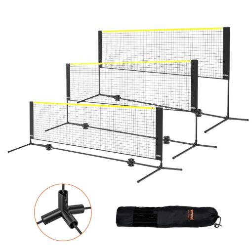 VEVOR 3m Multi Sport Net Adjustable Height Badminton