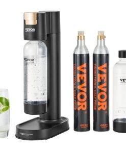 VEVOR Home Soda Maker with 2 BPA-Free 1L Bottles and 2 CO2 Cylinders