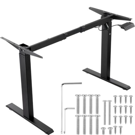 VEVOR Adjustable Electric Standing Desk Frame with Ergonomic Height Range 70 117 cm 276 461 in