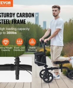 Adjustable Handlebar (83.6-103.6 cm/32.9-40.8 in) & Knee Pad (44.5-56.9 cm/17.5-22.4 in)