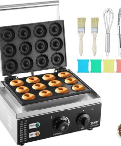 VEVOR 1550W komerciālais elektriskais Donut Maker ar nepielipstošu virsmu