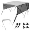 VEVOR 4 Bow Bimini Top Boat Cover with Detachable Mesh Sidewalls