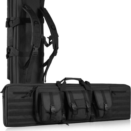 VEVOR Tactical Double Rifle Bag with Molle System