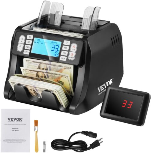 VEVOR Money Counter Machine with UV MG IR DD Counterfeit Detection