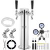 VEVOR Dual Tap Kegerator Tower Kit with A System Keg Coupler