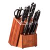 VEVOR 25 Slot Acacia Wood Knife Storage Block for 23 Knives
