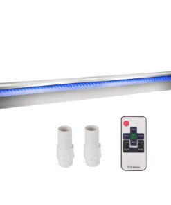 VEVOR Stainless Steel LED Swimming Pool Waterfall Spillway with Remote Control