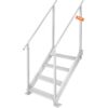 VEVOR 4 Step Aluminum Dock Ladder with Dual Handrails