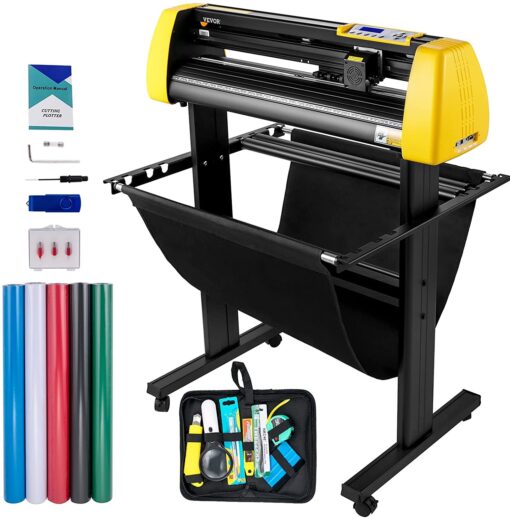 VEVOR 870mm 34 inch Vinyl Cutter Plotter with LCD Screen and Software Auto Camera Contour Cutting