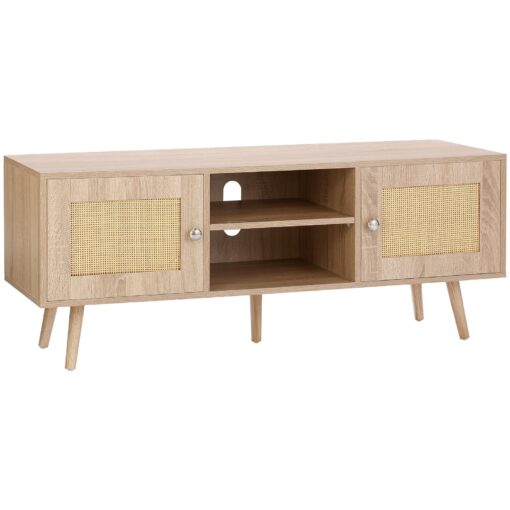 VEVOR Rattan TV Stand for 55 inch 140 cm TV