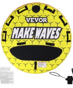 VEVOR 1-3 Rider Inflatable Towable Tube for Boating