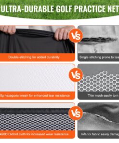 3x2.1m (10x7ft) Durable Practice Net with Targets