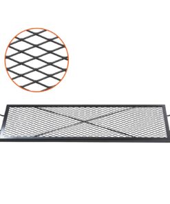 VEVOR 112 x 38 cm (44 x 15 in) Heavy Duty Steel Fire Pit Grill Grate with Handle