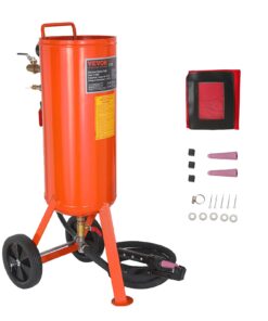 VEVOR 10 Gallon (37.85 Liters) Heavy-Duty Sand Blaster with 2 Ceramic Nozzles & 2.29m Hose