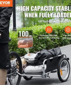 Heavy-Duty Foldable Bicycle Cart with Quick Release & Universal Hitch