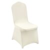 VEVOR 50PCS Ivory White Stretch Spandex Chair Covers for Folding Chairs