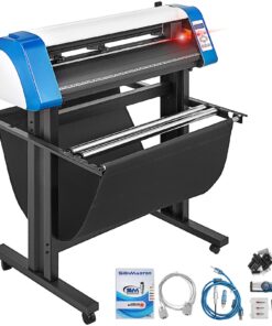 VEVOR 870 mm (34-Inch) Semi-Automatic Contour Vinyl Cutter Plotter with Manual Positioning and LED Display