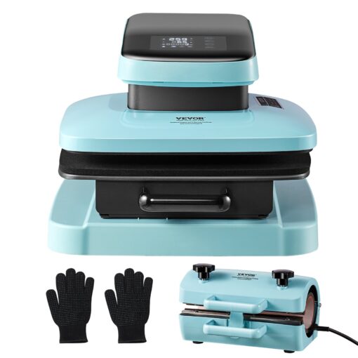 VEVOR Smart Auto Heat Press Machine Kit 38 x 38 cm 15 x 15 in with Tumbler Press for 330 880 ml 11 30 oz Sublimation Projects
