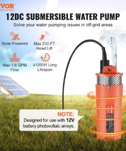 96W Submersible Deep Well Pump