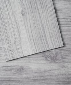 VEVOR Ūdensizturīgas Pašlīmējošās Vinila Grīdas Flīzes 20PCS 0.62mm (0.024 collas) Biezas Gaiši Pelēks Koksnes Raksts