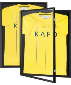 VEVOR 2 gab. liels aizslēdzams sporta krekls ar UV aizsargstiklu beisbolam 590x790x40 mm (23,3x31,2x1,5 collas) ar UV aizsargstiklu