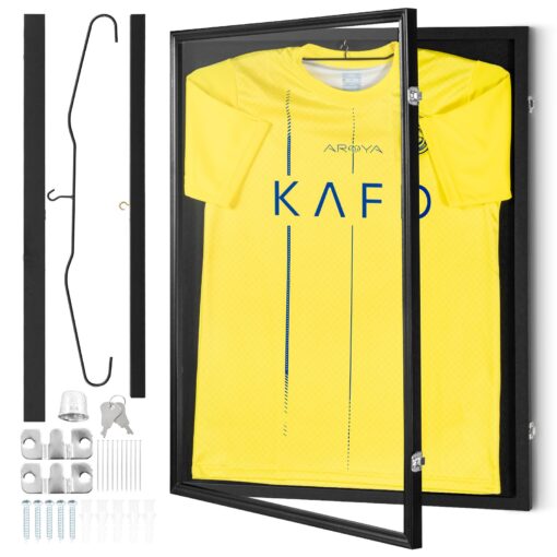 VEVOR Large Lockable Jersey Display Frame Case