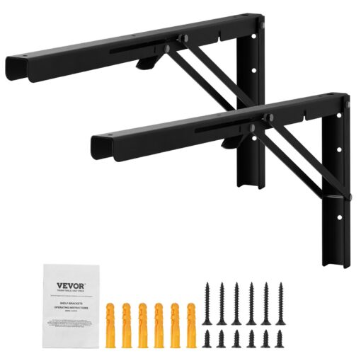 VEVOR Heavy Duty Foldable Shelf Brackets