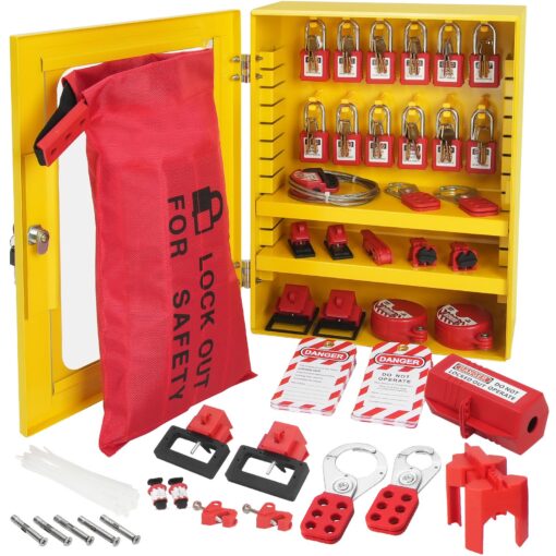 VEVOR 59 Piece Electrical Lockout Tagout Safety Kit with Padlocks