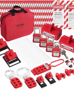 VEVOR 47-Piece Electrical Lockout Tagout Kit with Padlocks