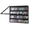 VEVOR Sports Card Display Case with Matte Black Wood Frame